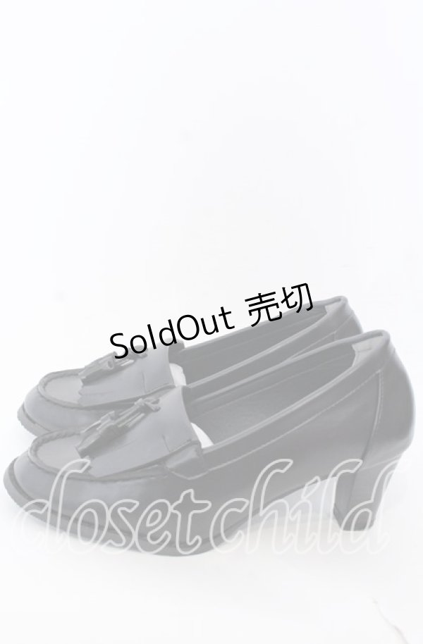 画像2: Kurumi Collaboration / ローファーパンプス M クロ O-25-08-31-082-LO-SH-OW-ZT087 (2)