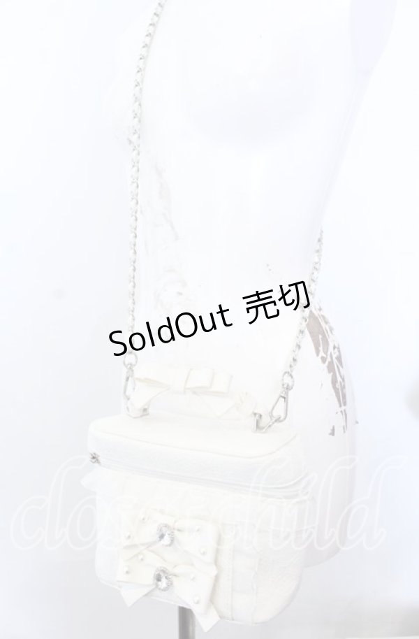 画像2: Ank Rouge / ノベルティ レースバニティBAG バッグ  シロ O-25-08-31-085-CA-BG-IG-OS (2)