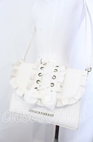 画像: ATELIER PIERROT / Enchanted Corset Bag   ホワイト O-25-08-31-087-EL-BG-OW-OS