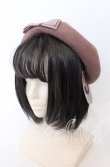 画像1: m petit by misako / NINA'SAM カメオベレー 57.5ｃｍ ピンク O-25-08-31-090-LO-AC-OW-ZT511 (1)