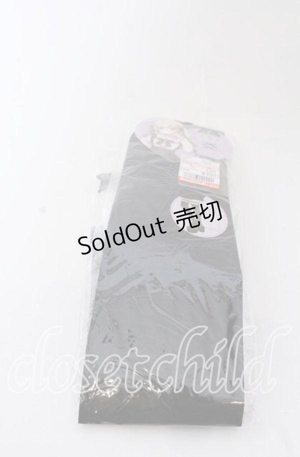 画像1: LOLITAその他 / フリルガーター付きシアーオーバーニー 23-25ｃｍ クロ O-25-08-31-094-LO-ZA-OW-ZT486-F002 (1)