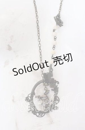 画像: LOLITAその他 / アリスうさぎネックレス  アンティークゴールド O-25-08-31-014-LO-AC-OW-OS