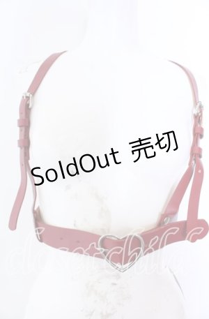 画像: DearMyLove / 2WAYハートハーネスベルト  アカ O-25-08-31-002-EL-ZA-OW-ZT450
