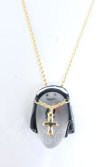 画像1: Q-pot. / Sister Rose Ghost Necklace　ネックレス  クリア×ゴールド×ブラック O-25-08-31-022-QP-AC-OW-OS (1)
