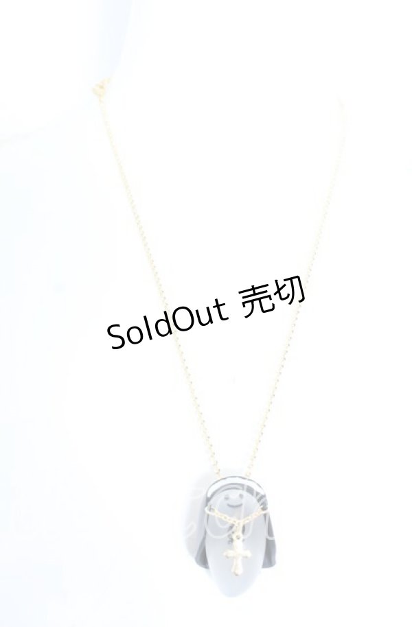 画像2: Q-pot. / Sister Rose Ghost Necklace　ネックレス  クリア×ゴールド×ブラック O-25-08-31-022-QP-AC-OW-ZT394-F003 (2)