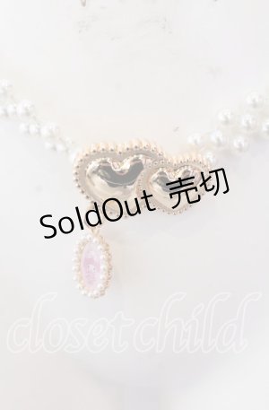 画像: m petit by misako / サンリオキャラクターズコラボマイメロディパールベルト  シロ O-25-08-31-023-LO-ZA-OW-OS