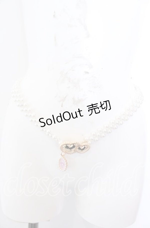 画像2: m petit by misako / サンリオキャラクターズコラボマイメロディパールベルト  シロ O-25-08-31-023-LO-ZA-OW-OS (2)