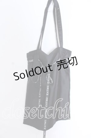 画像: EATME / EATMEロゴリボントートバッグ  クロ O-25-08-31-028-LO-BG-OW-ZT511