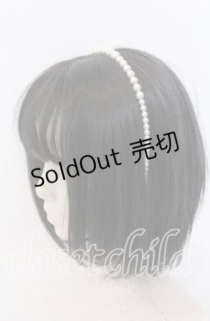 画像: LOLITAその他 / パールカチューシャ  シロ O-25-08-31-035-LO-AC-OW-OS