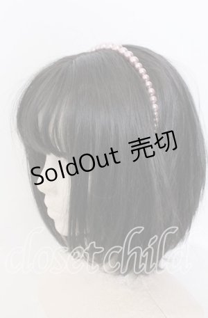 画像: LOLITAその他 / パールカチューシャ  ピンク O-25-08-31-036-LO-AC-OW-OS