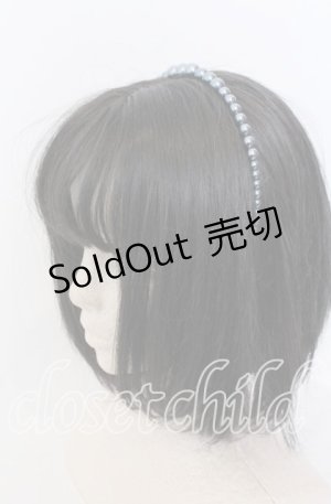 画像: LOLITAその他 / パールカチューシャ  アオ O-25-08-31-037-LO-AC-OW-OS