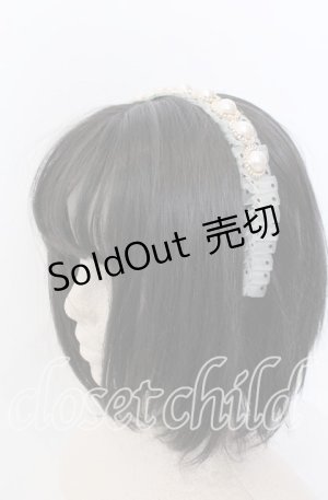 画像: LOLITAその他 / パールボタンカチューシャ  アイボリー系 O-25-08-31-038-LO-AC-OW-OS