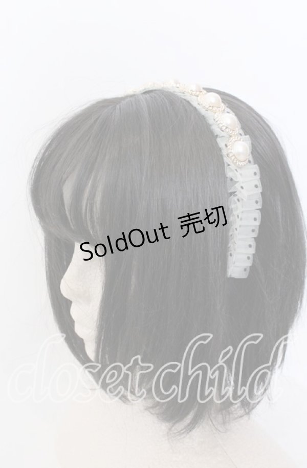 画像1: LOLITAその他 / パールボタンカチューシャ  アイボリー系 O-25-08-31-038-LO-AC-OW-OS (1)