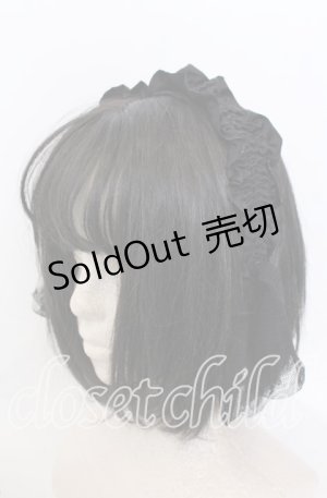 画像: LOLITAその他 / ギャザーリボンカチューシャ  クロ O-25-08-31-041-LO-AC-OW-OS
