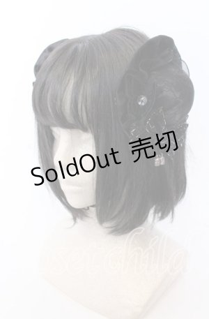 画像: Hoshibako Works / 藤花集中華風お団子クリップ式ヘッドドレス  クロ O-25-08-31-048-LO-AC-OW-ZT0902B