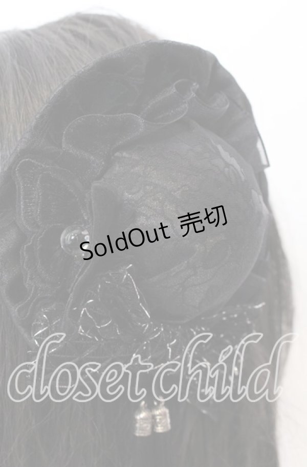 画像2: Hoshibako Works / 藤花集中華風お団子クリップ式ヘッドドレス  クロ O-25-08-31-048-LO-AC-OW-ZT0902B (2)