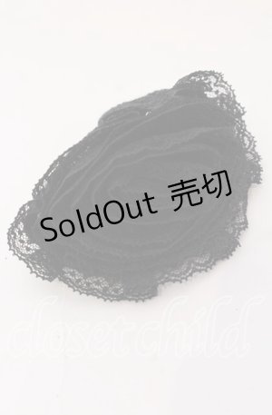 画像: 【SALE】INGEBORG / レース使いフラワーブローチ  クロ O-25-09-01-007-LO-AC-OW-ZT485-F004