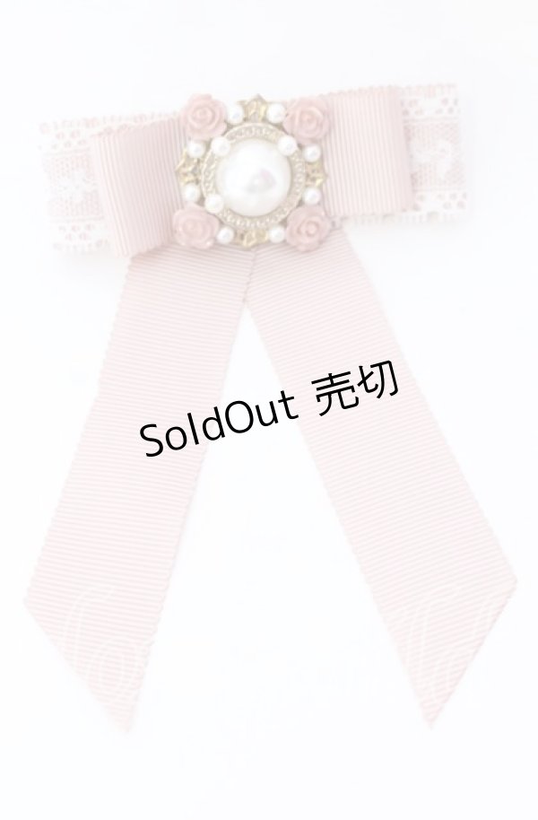 画像1: axes femme / ピン付きパールブローチ  ピンク O-25-09-01-011-AX-AC-OW-OS (1)