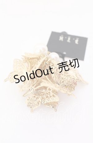 画像: 【SALE】BPN / バタフライリング  ゴールド O-25-09-01-002-GO-AC-IG-ZT485-F003