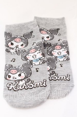 画像: サンリオ / ソックス+巾着セット ソックス単品  グレー O-25-09-01-018-EL-ZA-IG-OS