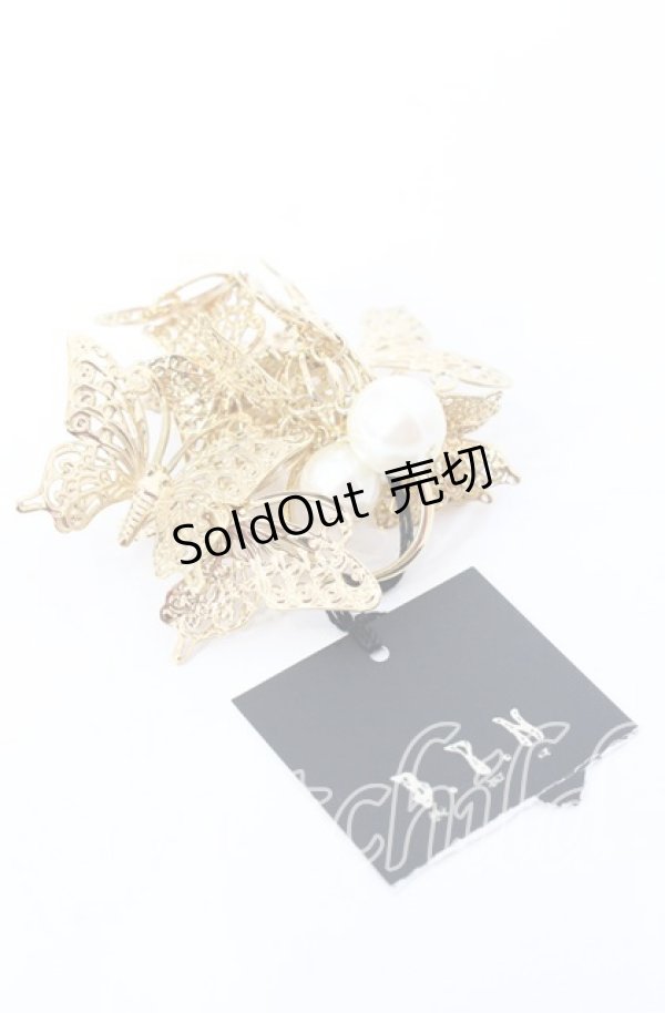 画像2: 【SALE】BPN / バタフライリング  ゴールド O-25-09-01-002-GO-AC-IG-ZT485-F003 (2)