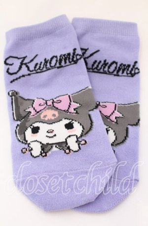画像: サンリオ / ソックス+巾着セット ソックス単品  パープル O-25-09-01-020-EL-ZA-IG-OS