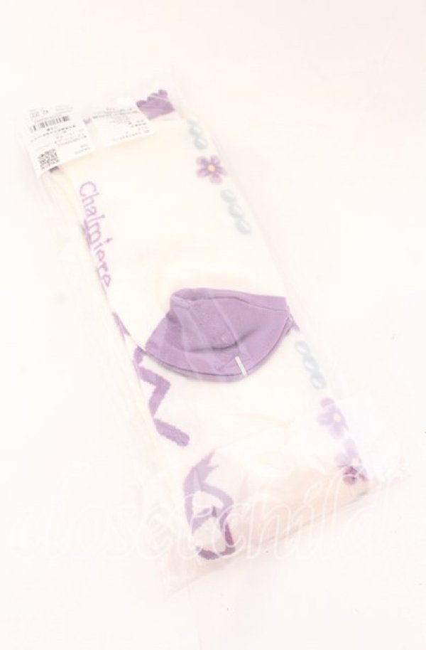 画像2: 【SALE】Chalmiere / フローラパールオーバーニー  ラベンダー×パープル O-25-09-01-021-LO-ZA-IG-ZT485-F002 (2)