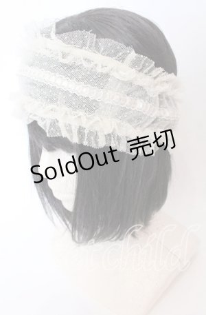画像: PINK HOUSE / ドットチュールヘアバンド  ベージュ O-25-09-01-024-LO-AC-OW-OS