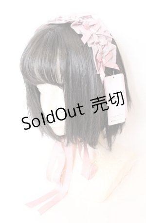 画像: Chalmiere / フリルヘッドドレス  ピンク O-25-09-01-026-LO-AC-IG-ZT485-F002