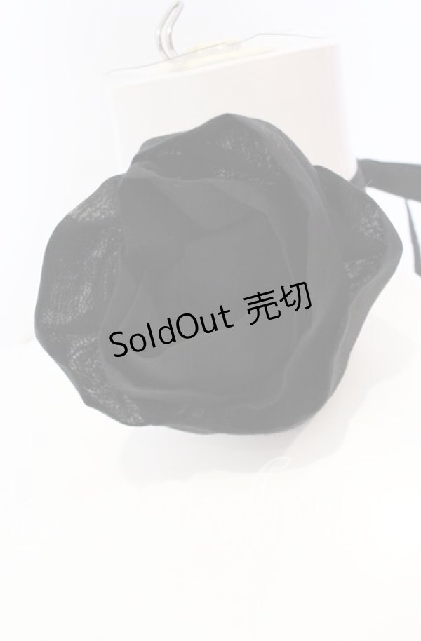 画像1: INGEBORG / フラワーモチーフチョーカー  クロ O-25-09-01-030-LO-AC-OW-ZT485-F003 (1)