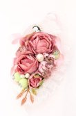 画像1: Anges et Demons / 楕円形コサージュクリップ  ピンク系 O-25-09-01-004-GO-AC-OW-OS (1)