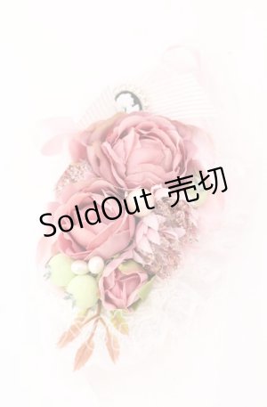 画像: Anges et Demons / 楕円形コサージュクリップ  ピンク系 O-25-09-01-004-GO-AC-OW-OS
