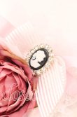 画像2: Anges et Demons / 楕円形コサージュクリップ  ピンク系 O-25-09-01-004-GO-AC-OW-OS (2)