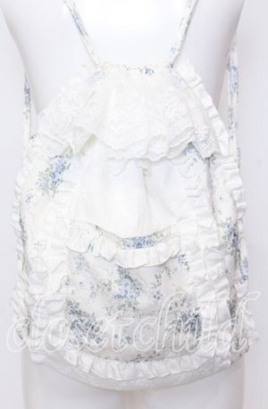 画像: merry jenny / floralレースナップサック  オフ×サックス O-25-09-03-025-LO-BG-IG-OS