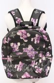 画像1: TRAVAS TOKYO / 総柄プリントバックパック  ブラックｘパープル O-25-09-03-026-PU-BG-YM-ZT0916A (1)
