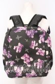 画像2: TRAVAS TOKYO / 総柄プリントバックパック  ブラックｘパープル O-25-09-03-026-PU-BG-YM-ZT0916A (2)