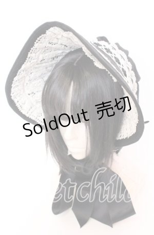 画像: Innocent World / クラシカルリボンボンネット  クロ×キナリ O-25-09-03-032-IW-AC-OW-OS