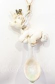画像1: トキメキ帝国の桃色ガブリエル / ユニコーンスプーンネックレス  アイボリー O-25-09-03-047-LO-AC-OW-OS (1)