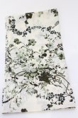 画像1: INGEBORG / ハンカチーフ  薔薇柄 アイボリー×グリーン系 O-25-09-03-059-LO-ZA-IG-OS (1)