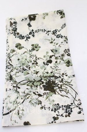 画像: INGEBORG / ハンカチーフ  薔薇柄 アイボリー×グリーン系 O-25-09-03-059-LO-ZA-IG-OS
