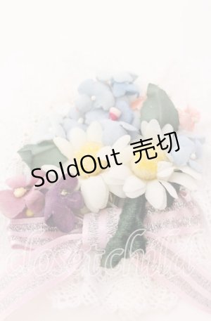 画像: 【SALE】Shirley Temple / コサージュブローチ  シロ×マルチ O-25-09-03-063-ET-AC-OW-ZT488-F005