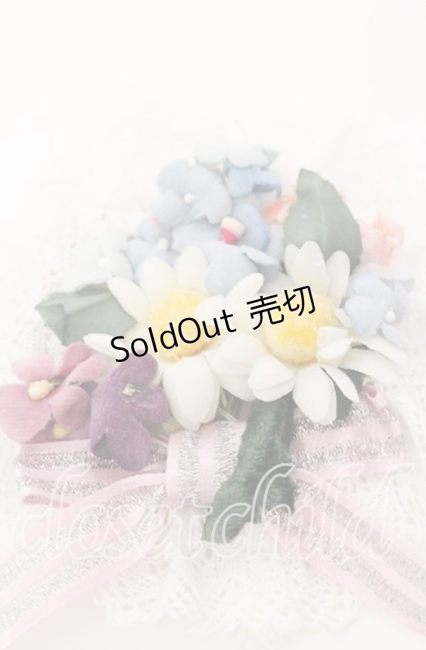 画像1: 【SALE】Shirley Temple / コサージュブローチ  シロ×マルチ O-25-09-03-063-ET-AC-OW-ZT488-F005 (1)