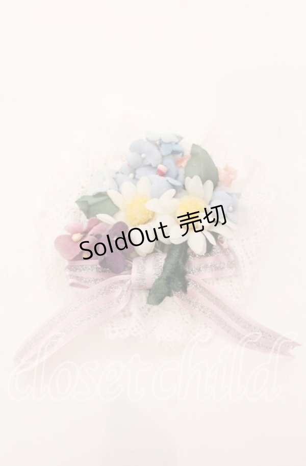 画像2: 【SALE】Shirley Temple / コサージュブローチ  シロ×マルチ O-25-09-03-063-ET-AC-OW-ZT488-F005 (2)