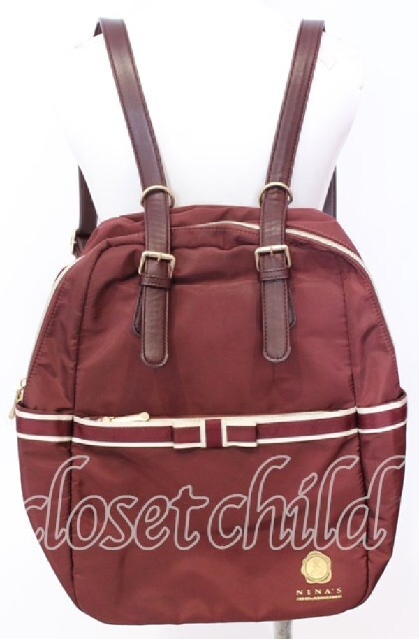 画像1: 【SALE】m petit by misako / AM2WAYリュック  ワイン O-25-09-03-008-LO-BG-OW-ZT-K024 (1)