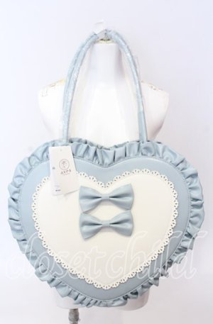 画像: axes femme kawaii / 推し活ハートバッグ  サックス O-25-09-03-009-AX-BG-OW-OS