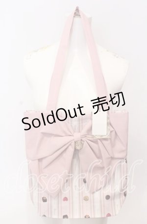 画像: Amavel / Nounours Chocolatory リボントート  ピンク O-25-09-03-014-CA-BG-OW-ZT501