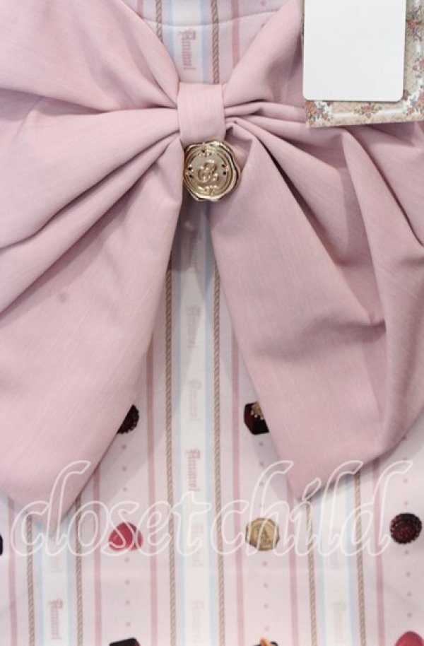 画像2: Amavel / Nounours Chocolatory リボントート  ピンク O-25-09-03-014-CA-BG-OW-ZT1028M (2)