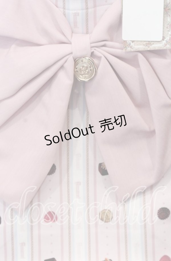 画像2: Amavel / Nounours Chocolatory リボントート  ピンク O-25-09-03-014-CA-BG-OW-ZT501 (2)