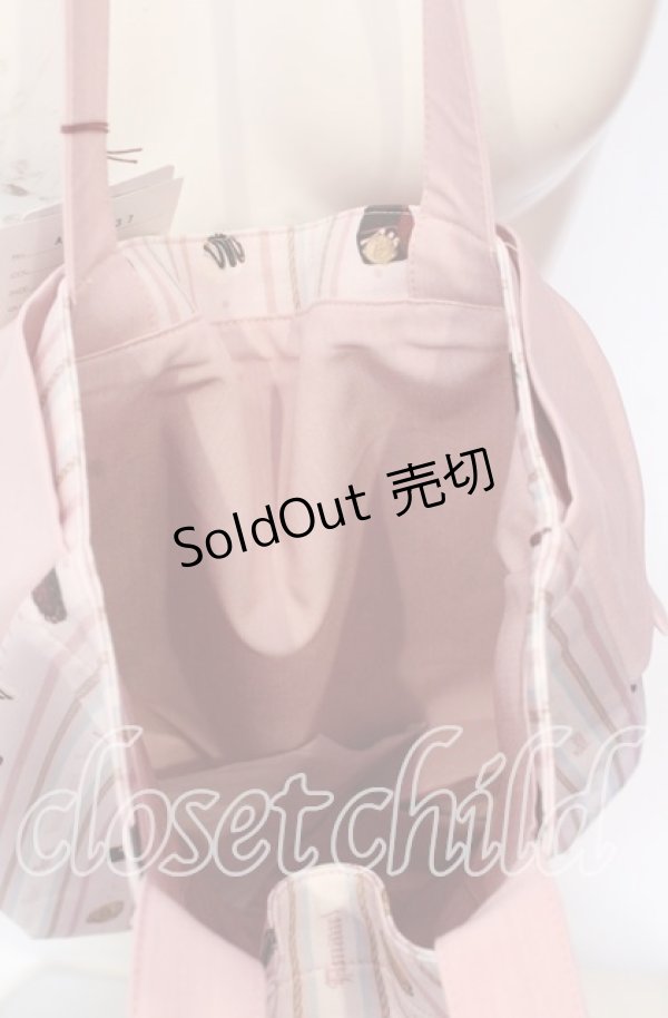 画像4: Amavel / Nounours Chocolatory リボントート  ピンク O-25-09-03-014-CA-BG-OW-ZT501 (4)