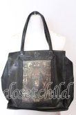 画像1: Jean Paul GAULTIER / 宗教画柄トートバッグ  ブラック O-25-09-03-021-GO-BG-IG-ZT-K023 (1)